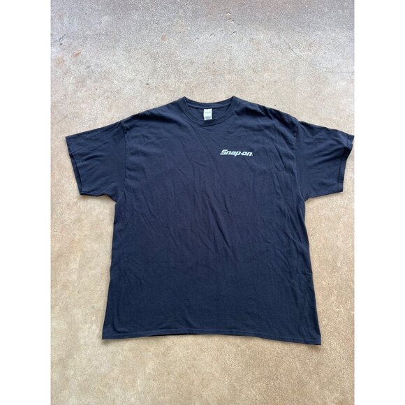 Snap-On Mens 2XL Black Graphic T-Shirt Vintage Steel Ill Be Back Muscle Car D4 - Picture 2 of 5